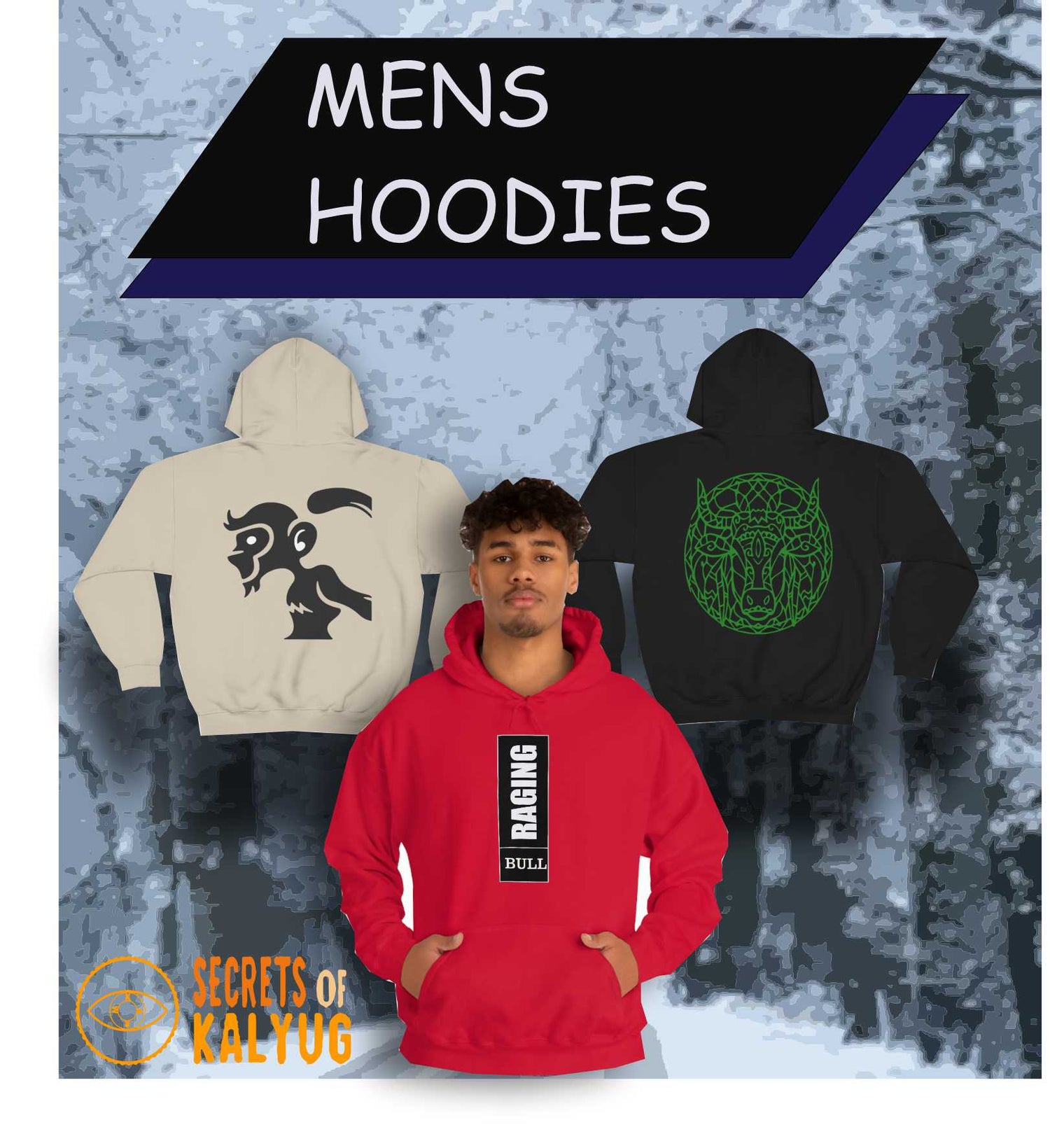 mens hoodies collection by Secrets of Kalyug