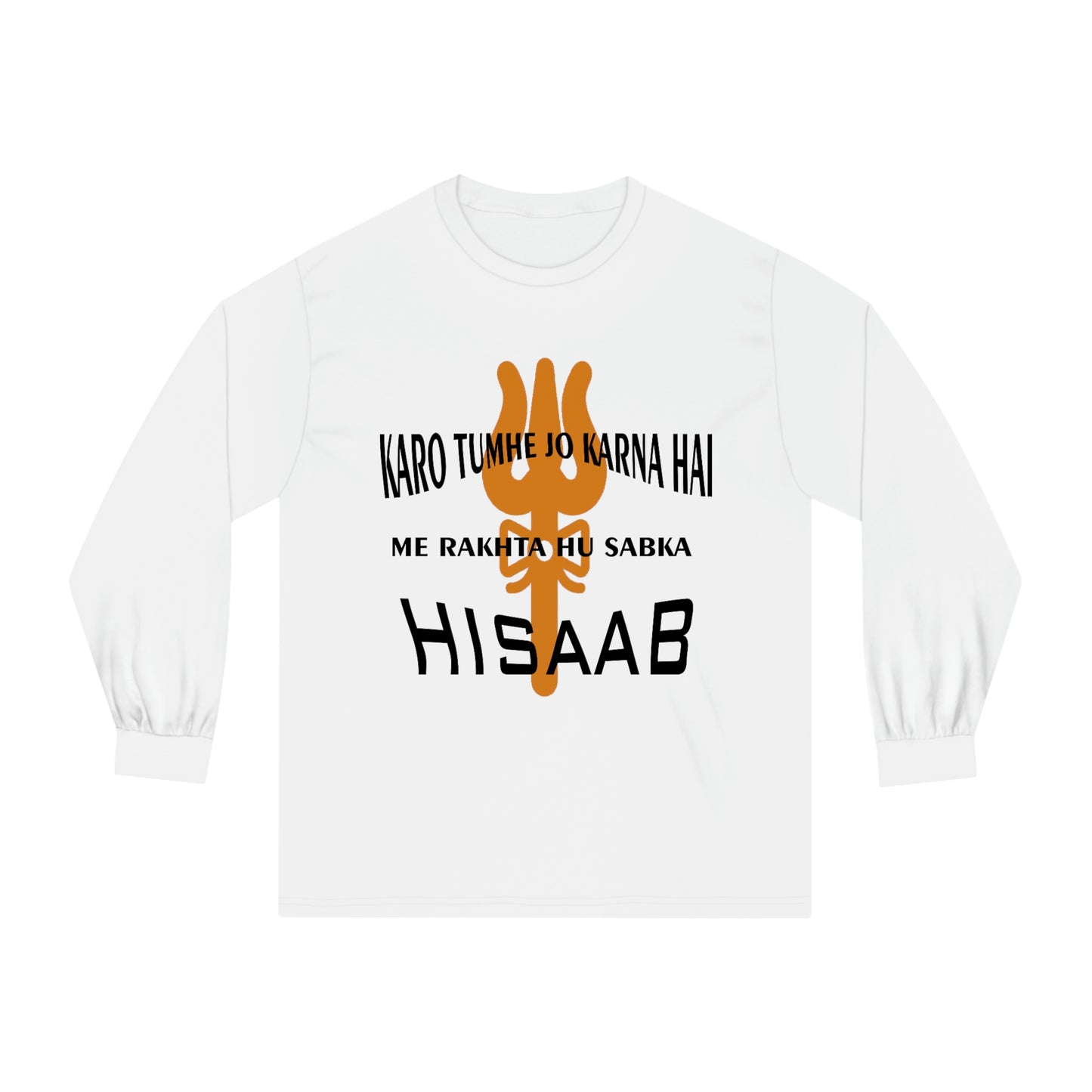 Mahakaal ka Hisaab white Long Sleeve T-Shirt