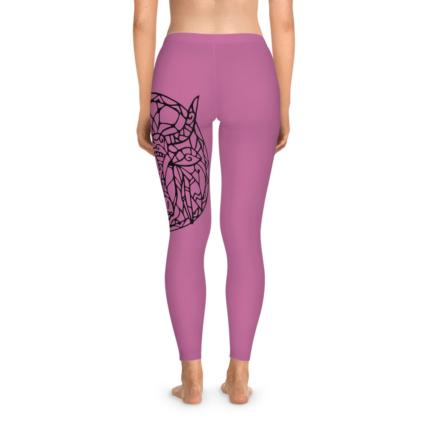 Secrets of Kalyug's pink women's Stretchy Leggings