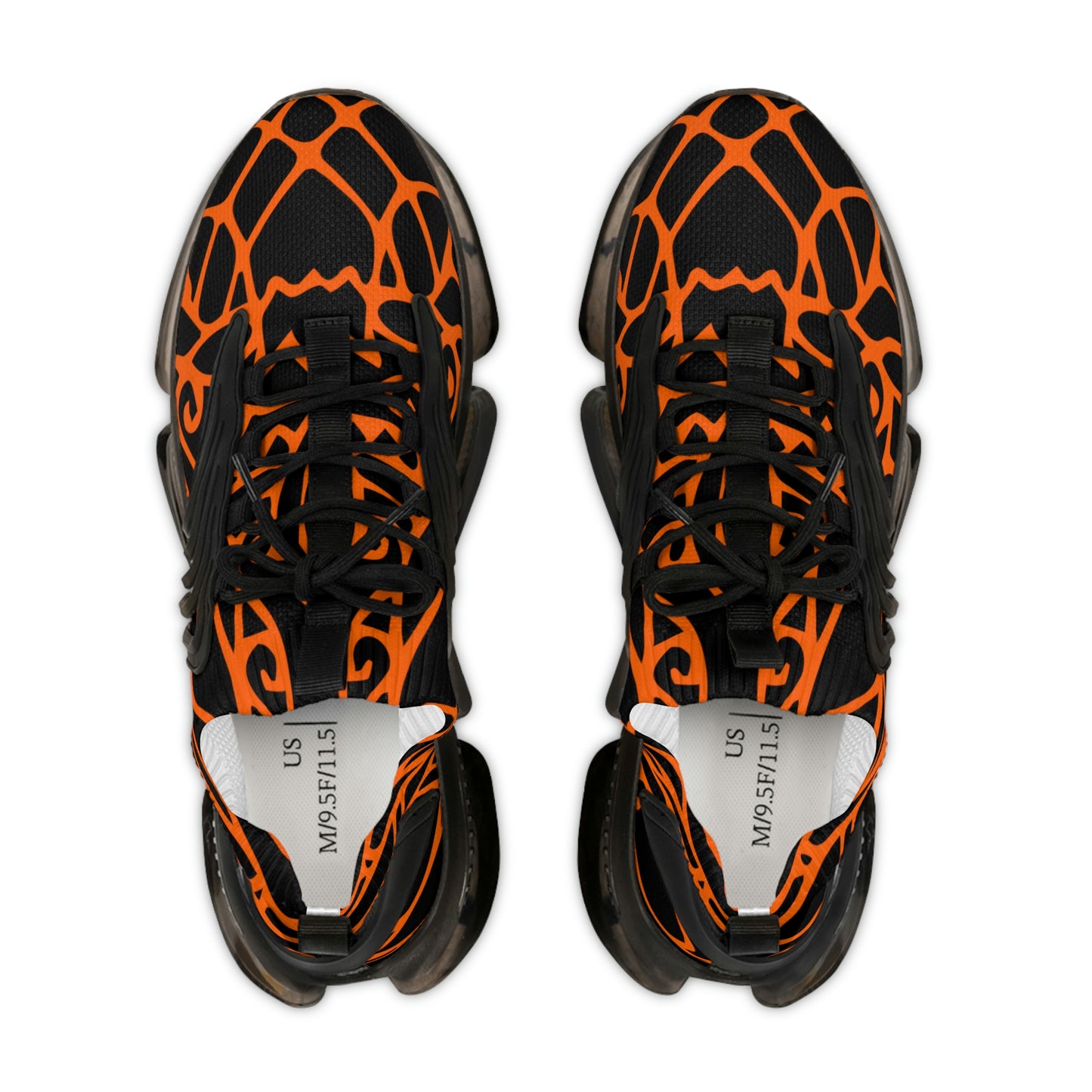 Raging Bull orange Men's Mesh Sneakers