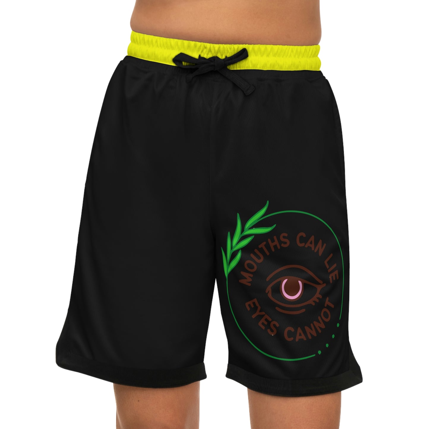 Mouths can Lie Basketball Rib Shorts