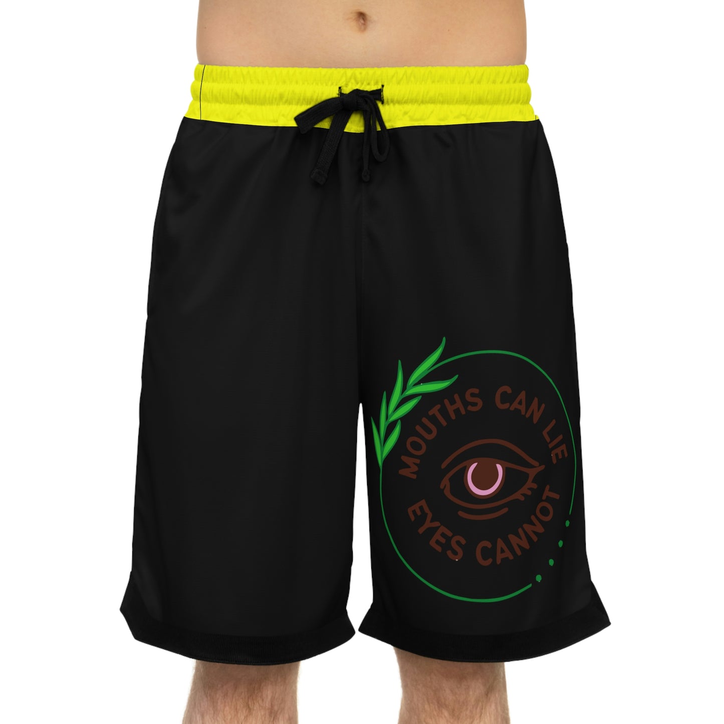 Mouths can Lie Basketball Rib Shorts