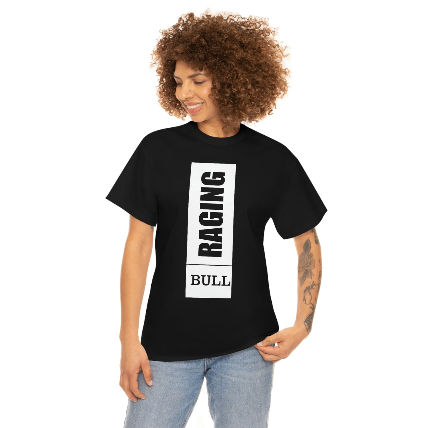 Raging Bull black Women's Heavy Cotton T-shirt