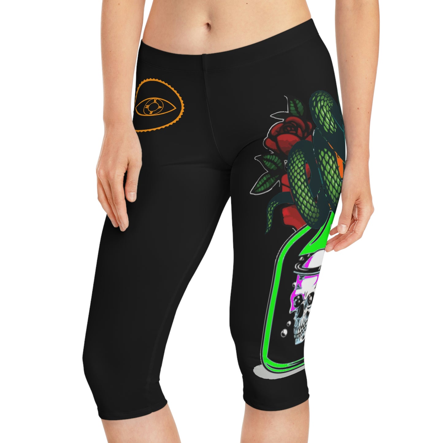 Rinsed in Poison Women's Capri Leggings