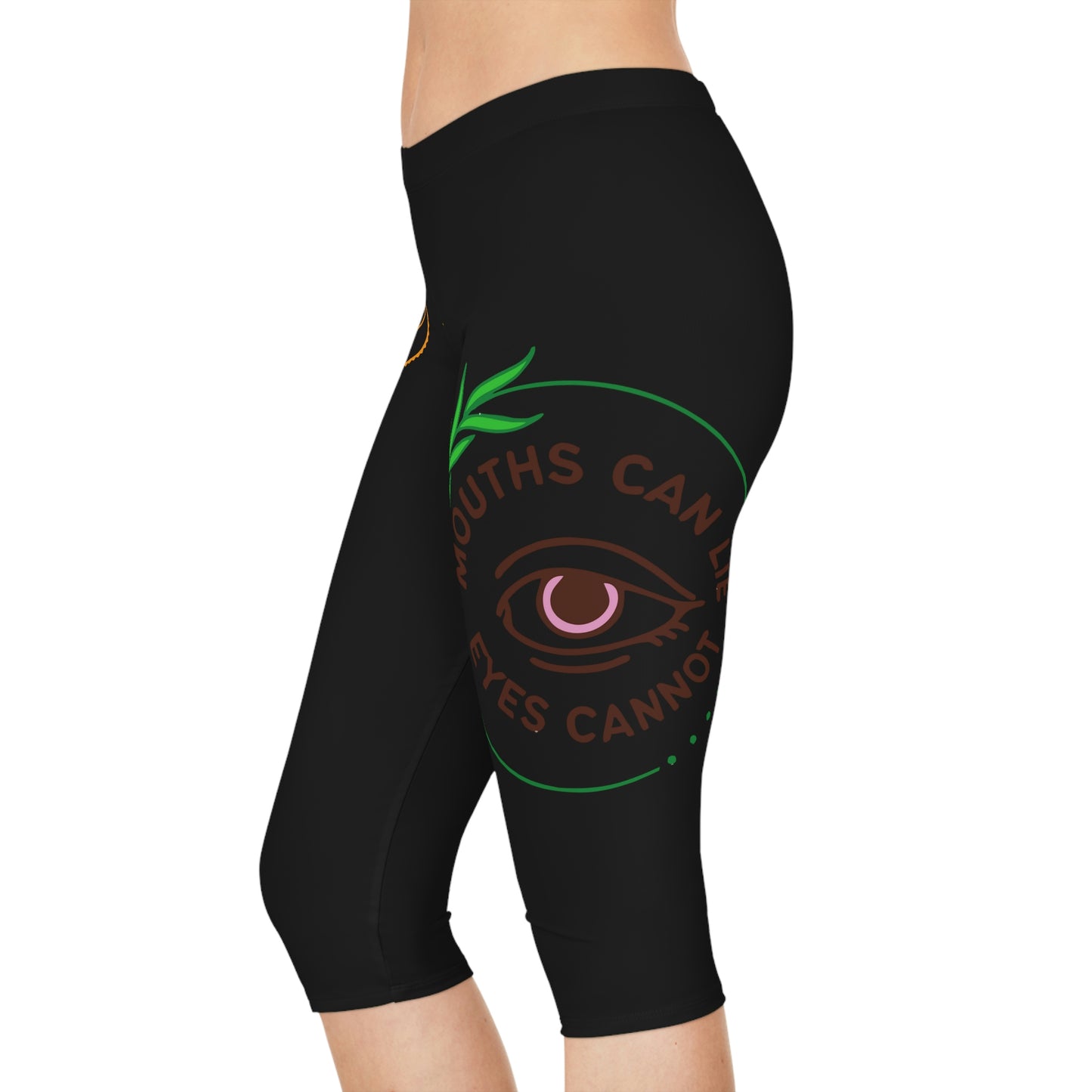 Mouths can Lie Women's Capri Leggings