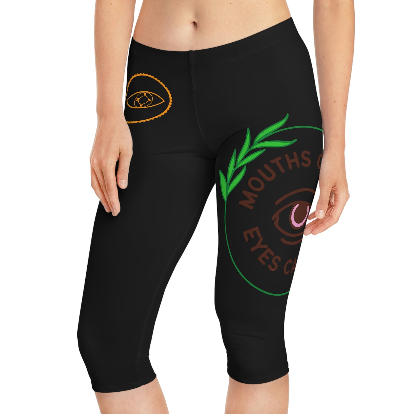 Mouths can Lie Women's Capri Leggings