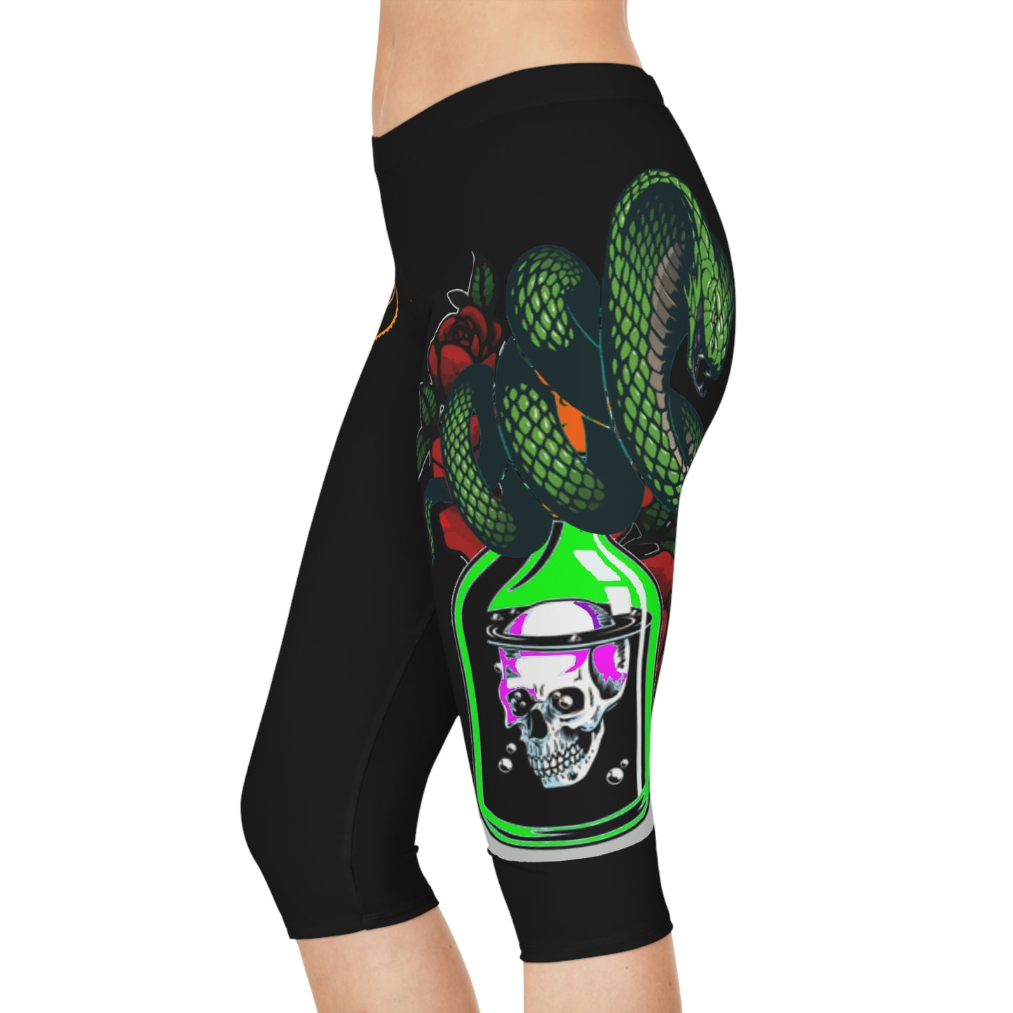 Rinsed in Poison Women's Capri Leggings